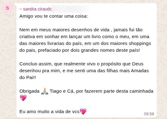 Mensagem real de participante, 3 de 20